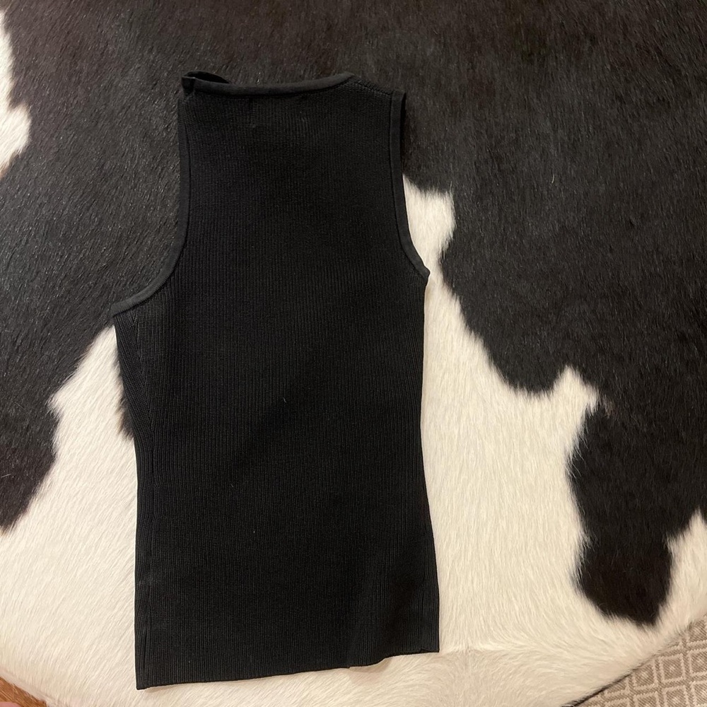 DISSH Black Ribbed Tank Top - Picture 2 of 2